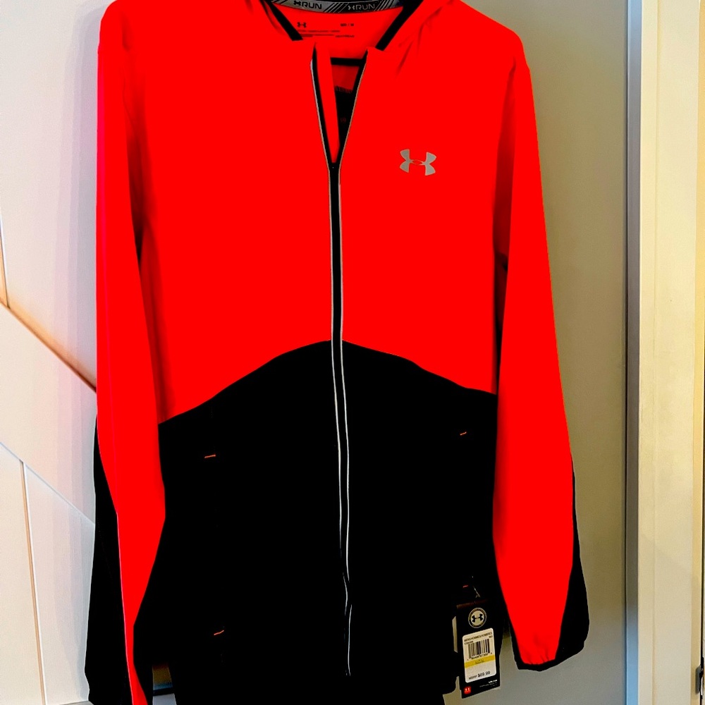 Under Armour brand new quarter zip red/black hoodie - brand new WITH tags